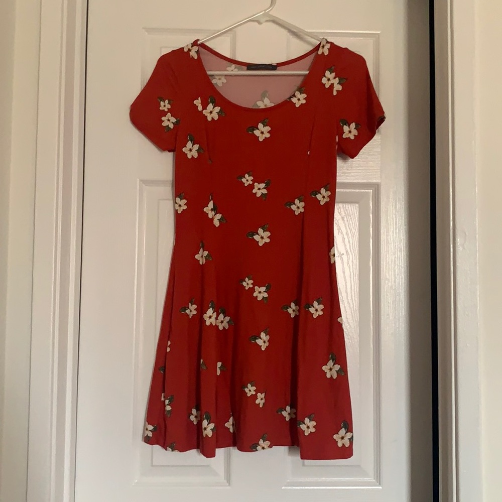 Orange flower dress